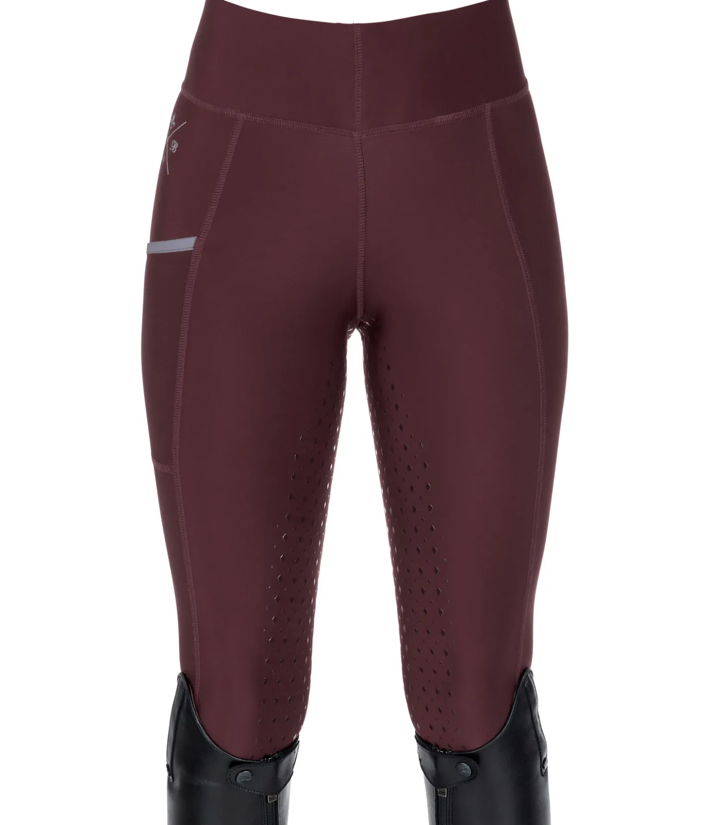 Felix Bühler Legging d'équitation à fond intégral grip Liliana II acajou Outlet