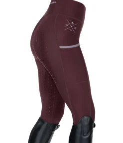 Felix Bühler Legging d'équitation à fond intégral grip Liliana II acajou Outlet