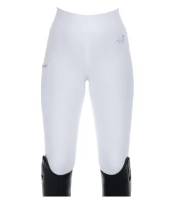 Equilibre Legging d'équitation à fond intégral grip enfant Elija X blanc Hot
