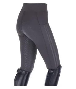 Equilibre Legging d'équitation à fond intégral grip enfant Coralie carbone Outlet