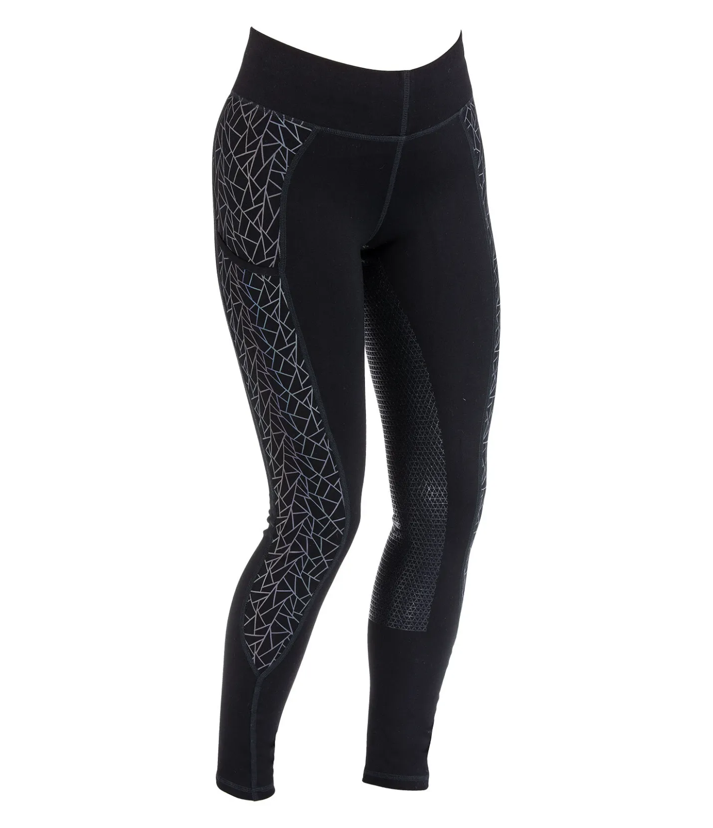 STEEDS Legging d'équitation à grip intégral Holographic noir Clearance