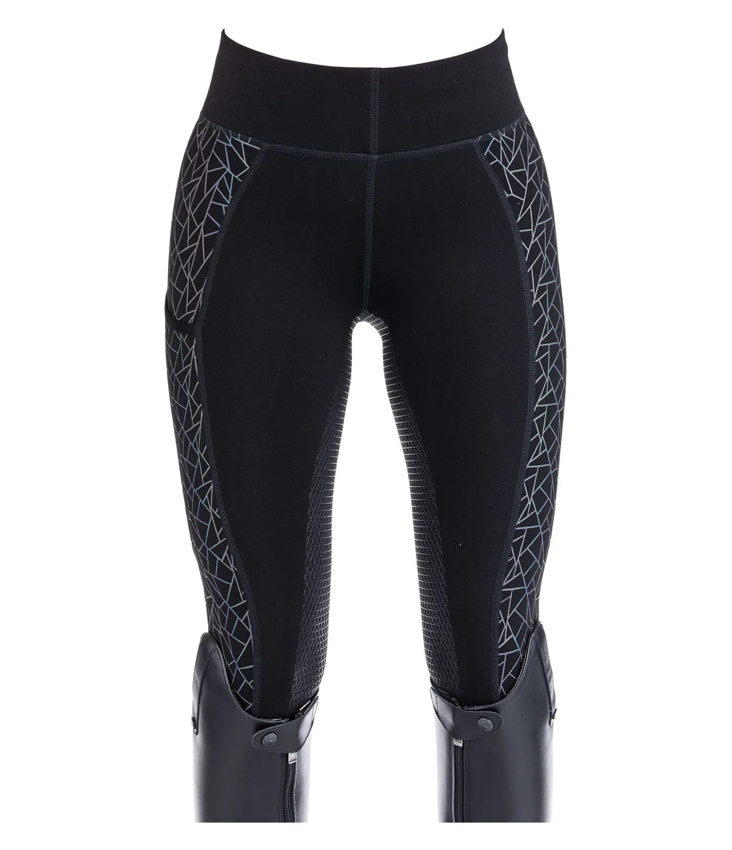 STEEDS Legging d'équitation à grip intégral Holographic noir Clearance