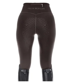 Felix Bühler Legging d'équitation d'hiver avec grip Mabelle chocolat noir New