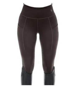 Felix Bühler Legging d'équitation d'hiver avec grip Mabelle chocolat noir New