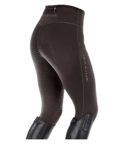Felix Bühler Legging d'équitation d'hiver avec grip Mabelle chocolat noir New