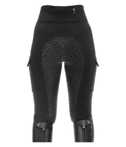 Equilibre Legging d'équitation d'hiver à taille haute enfant Lio noir Sale