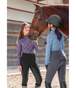Equilibre Legging d'équitation d'hiver à taille haute enfant Lio noir Sale