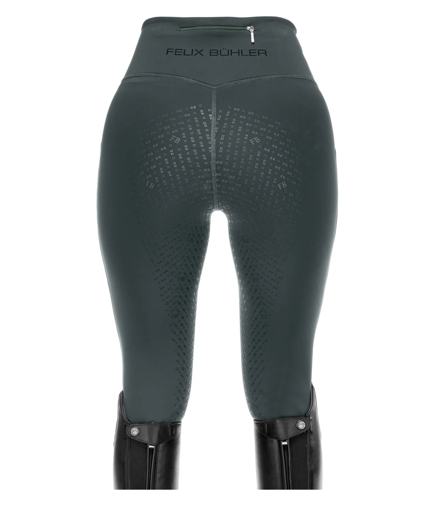 Felix Bühler Legging d'équitation d'hiver avec grip Mabelle thé vert Best