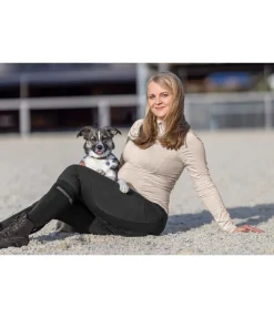 Felix Bühler Legging d'équitation d'hiver de grossesse avec grip Elisabeth noir Clearance