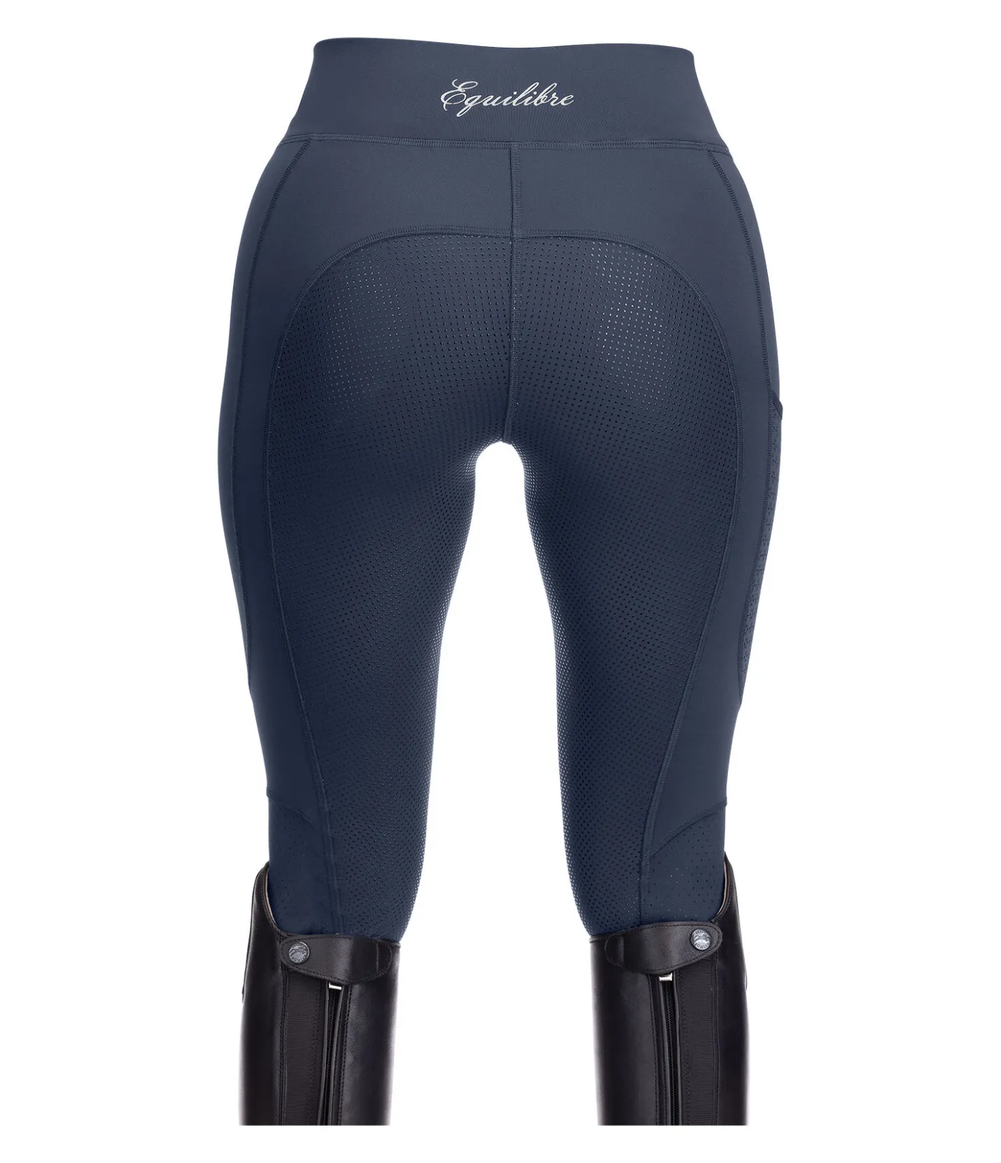 Equilibre Legging d'équitation d'été à fond intégral grip Amanda navy Hot