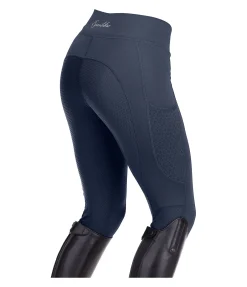 Equilibre Legging d'équitation d'été à fond intégral grip Amanda navy Hot