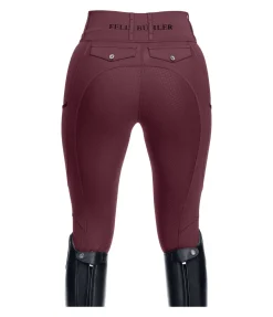 Felix Bühler Legging d'équitation d'été à fond intégral grip Marina-Mesh acajou Sale