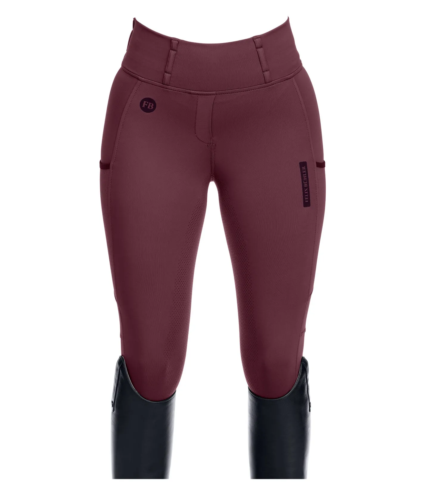 Felix Bühler Legging d'équitation d'été à fond intégral grip Marina-Mesh acajou Sale