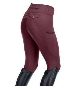 Felix Bühler Legging d'équitation d'été à fond intégral grip Marina-Mesh acajou Sale