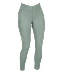 Equilibre Legging d'équitation d'été à fond intégral grip Amanda eucalyptus Online