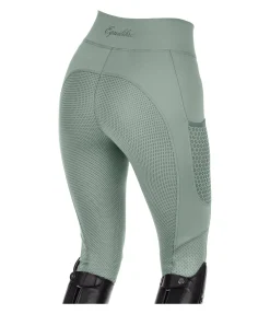 Equilibre Legging d'équitation d'été à fond intégral grip Amanda eucalyptus Online