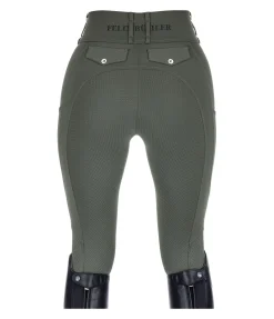 Felix Bühler Legging d'équitation d'été à fond intégral grip Marina-Mesh forêt Outlet
