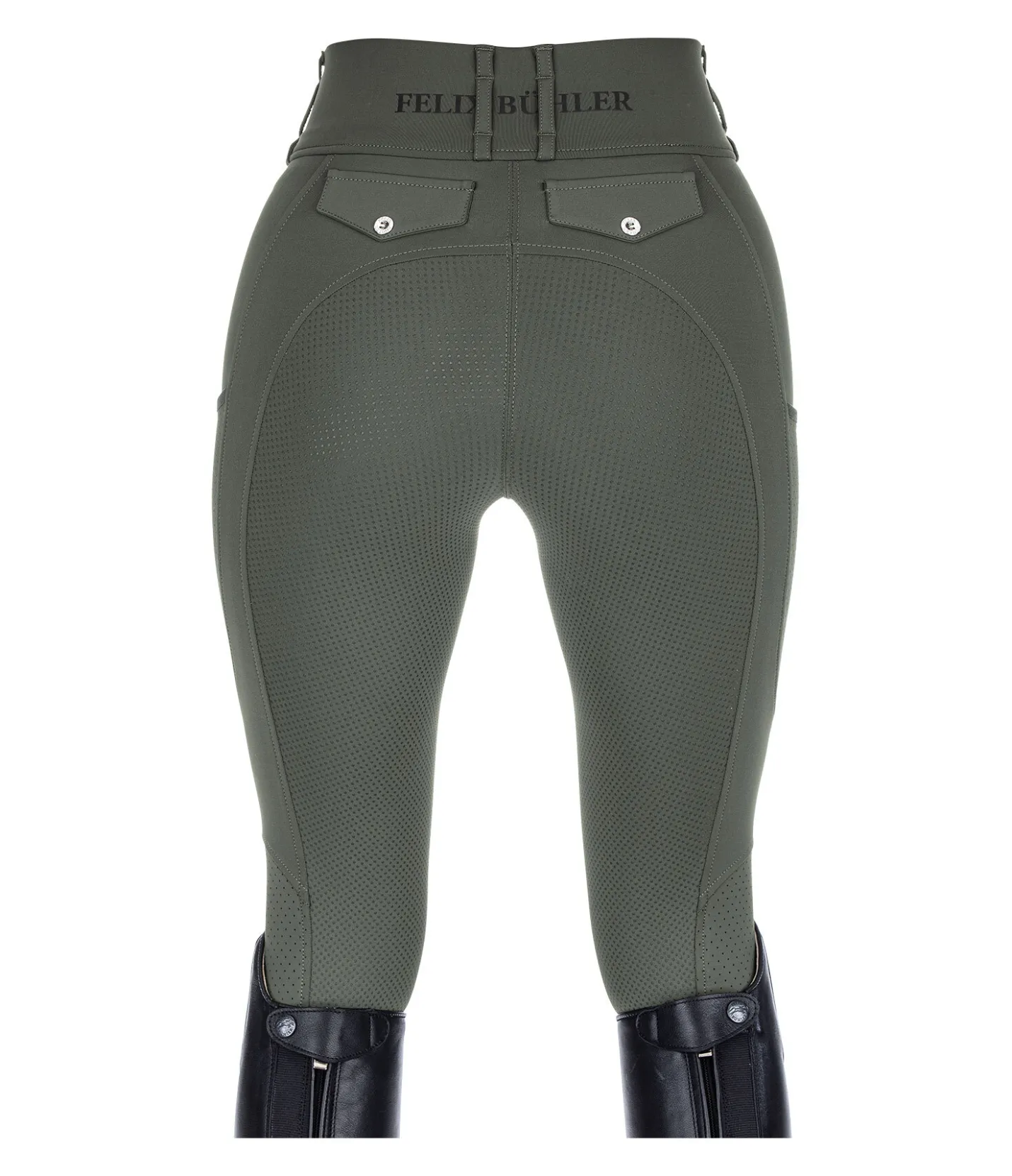Felix Bühler Legging d'équitation d'été à fond intégral grip Marina-Mesh forêt Outlet