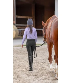 Equilibre Legging d'équitation hybride et thermique à fond intégral grip Malea noir Clearance