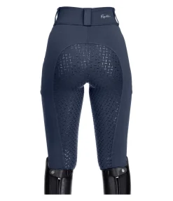Equilibre Legging d'équitation hybride à fond intégral grip enfant Eloise navy