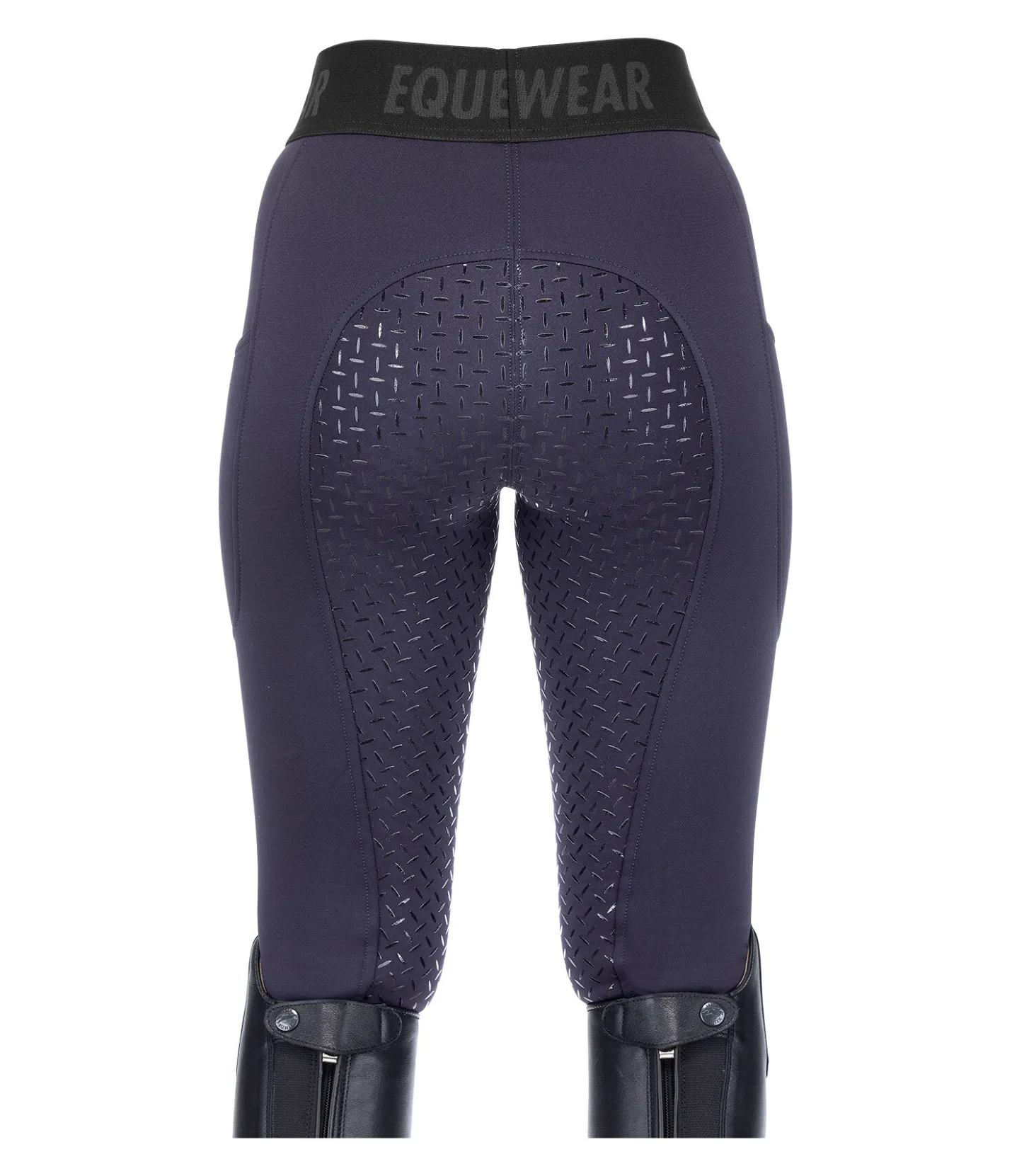 Equilibre Legging d'équitation hybride et thermique à fond intégral grip Malea bleu minuit Online