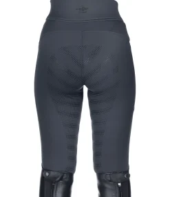 Felix Bühler Legging d'équitation taille haute thermique à fond intégral grip enfant Lima gris bleu Sale