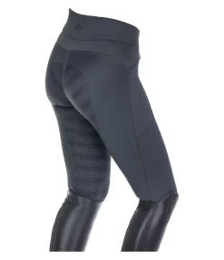 Felix Bühler Legging d'équitation taille haute thermique à fond intégral grip enfant Lima gris bleu Sale