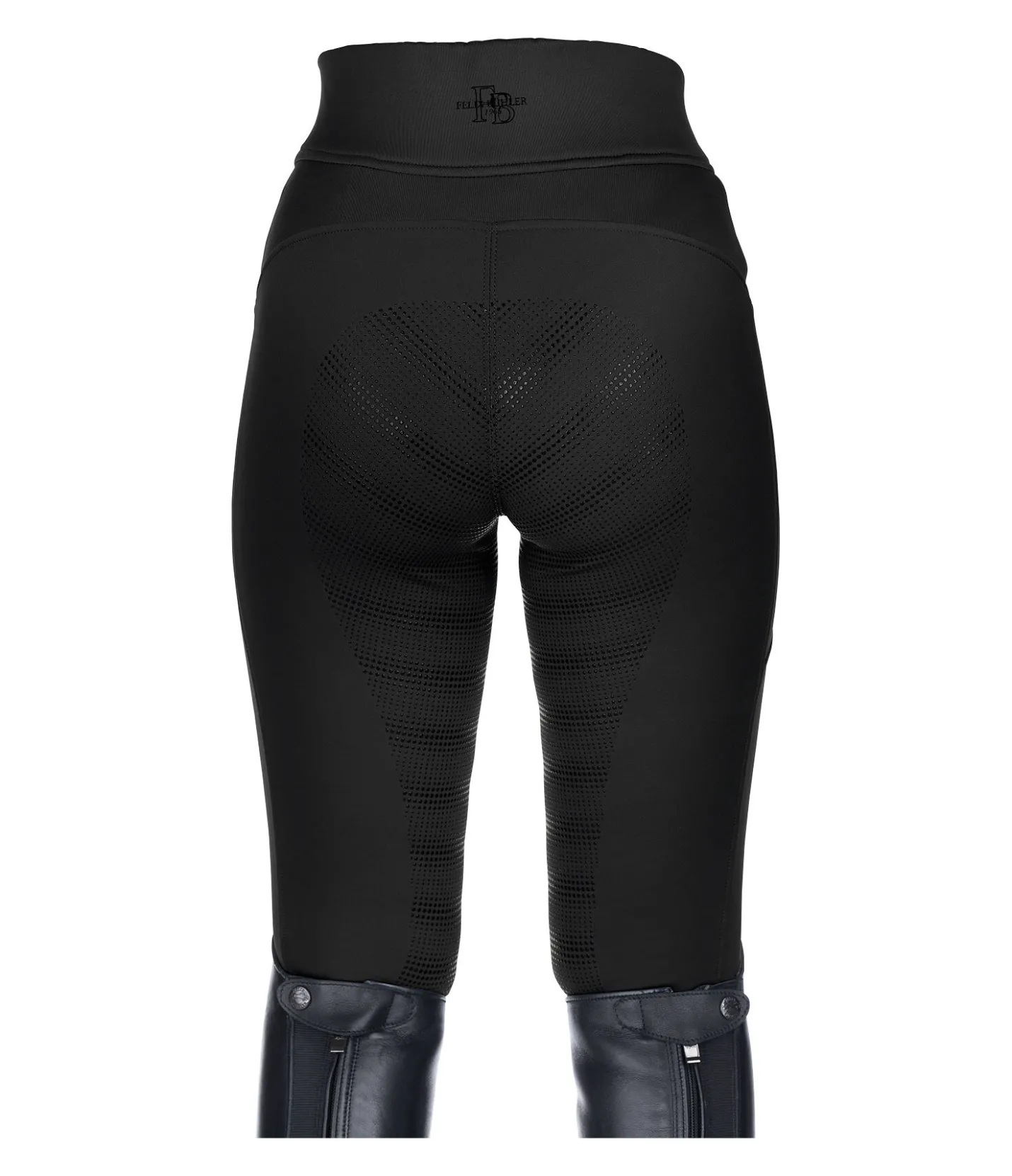 Felix Bühler Legging d'équitation taille haute thermique à fond intégral grip enfant Lima noir Best