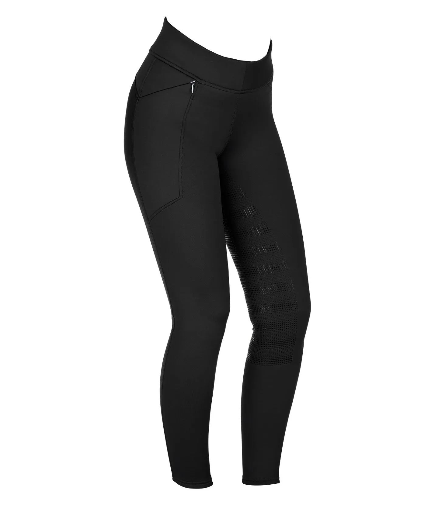 Felix Bühler Legging d'équitation taille haute thermique à fond intégral grip enfant Lima noir Best