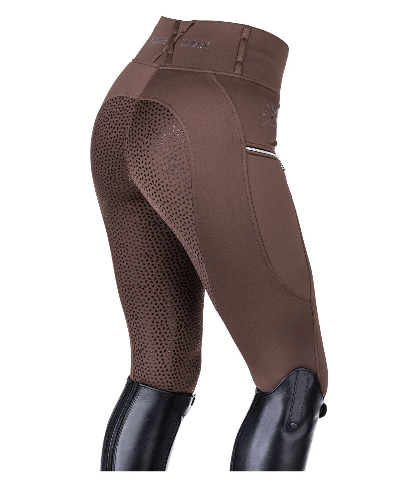 Felix Bühler Legging d'équitation thermique à fond intégral grip Kassandra cannelle Hot