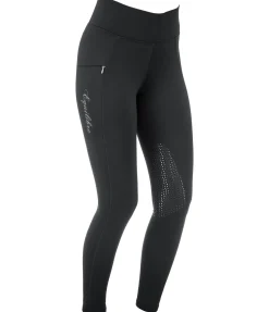 Equilibre Legging d'équitation thermique à basanes grip Valerie noir Best