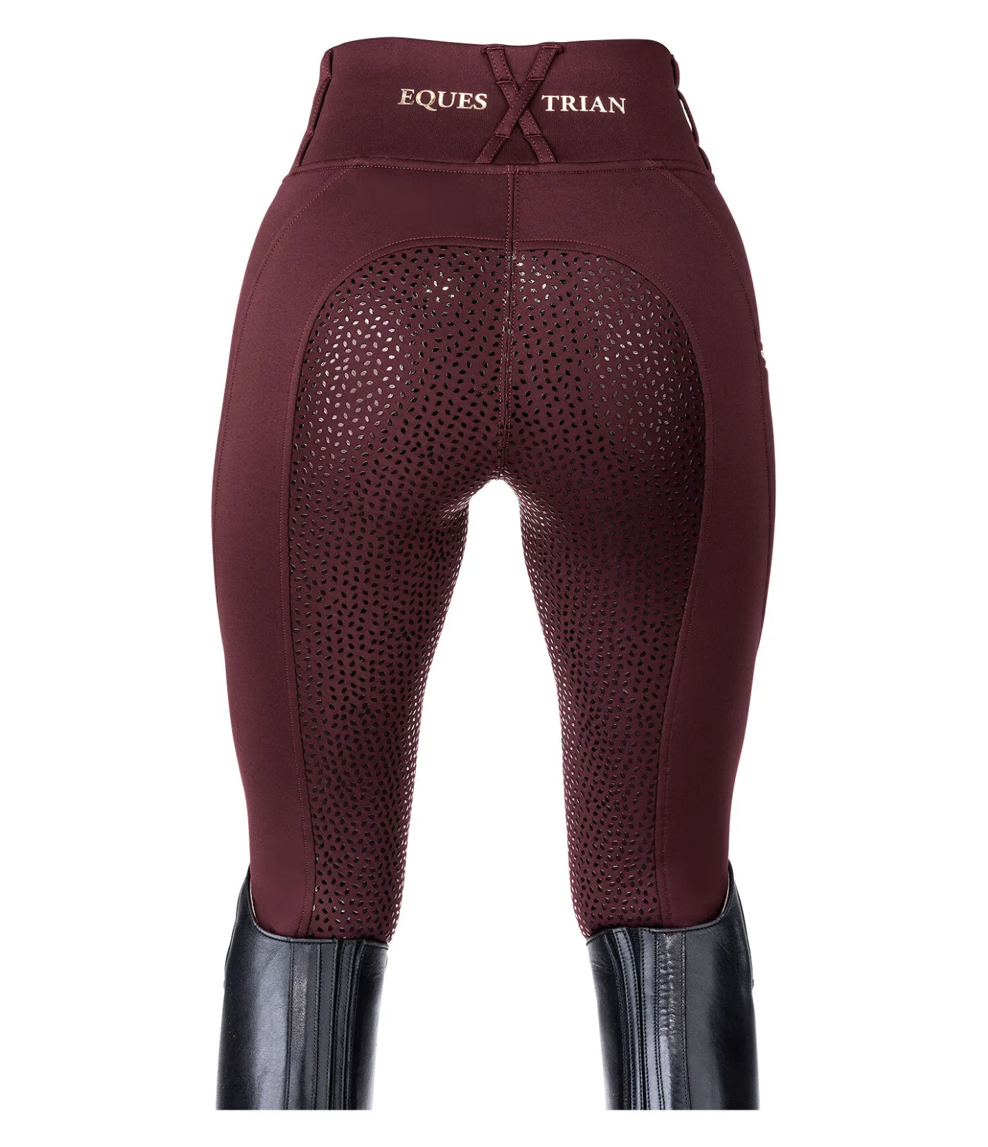 Felix Bühler Legging d'équitation thermique à fond intégral grip Kassandra acajou Hot