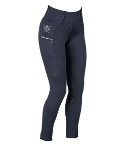 Felix Bühler Legging d'équitation thermique à fond intégral grip Kassandra navy New