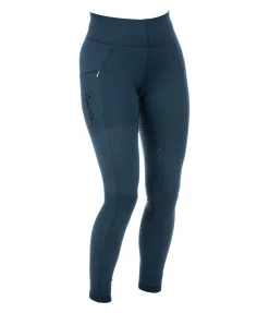 Equilibre Legging d'équitation thermique à fond intégral Grip Hermine pétrole Online