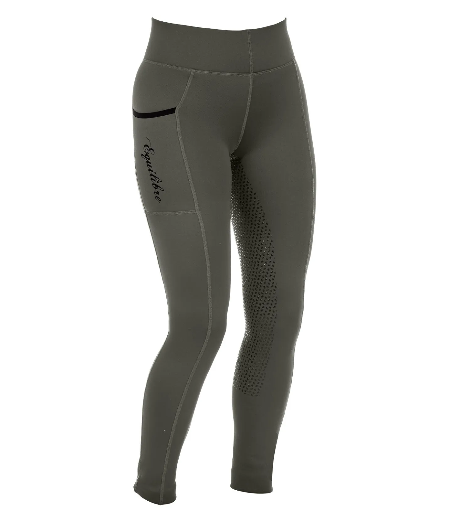 Equilibre Legging d'équitation thermique à fond intégral grip Kristen forêt Online