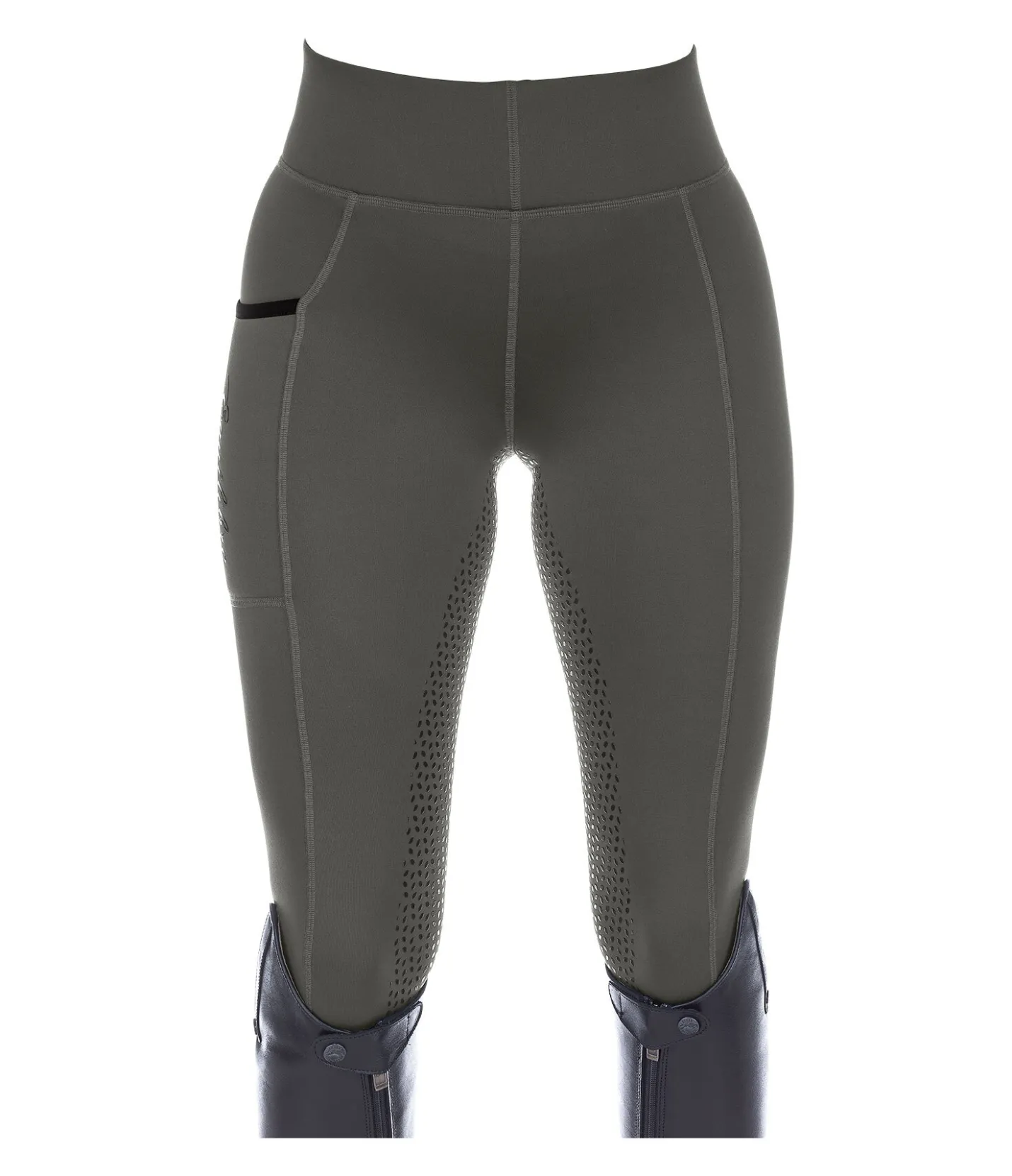 Equilibre Legging d'équitation thermique à fond intégral grip Kristen forêt Online