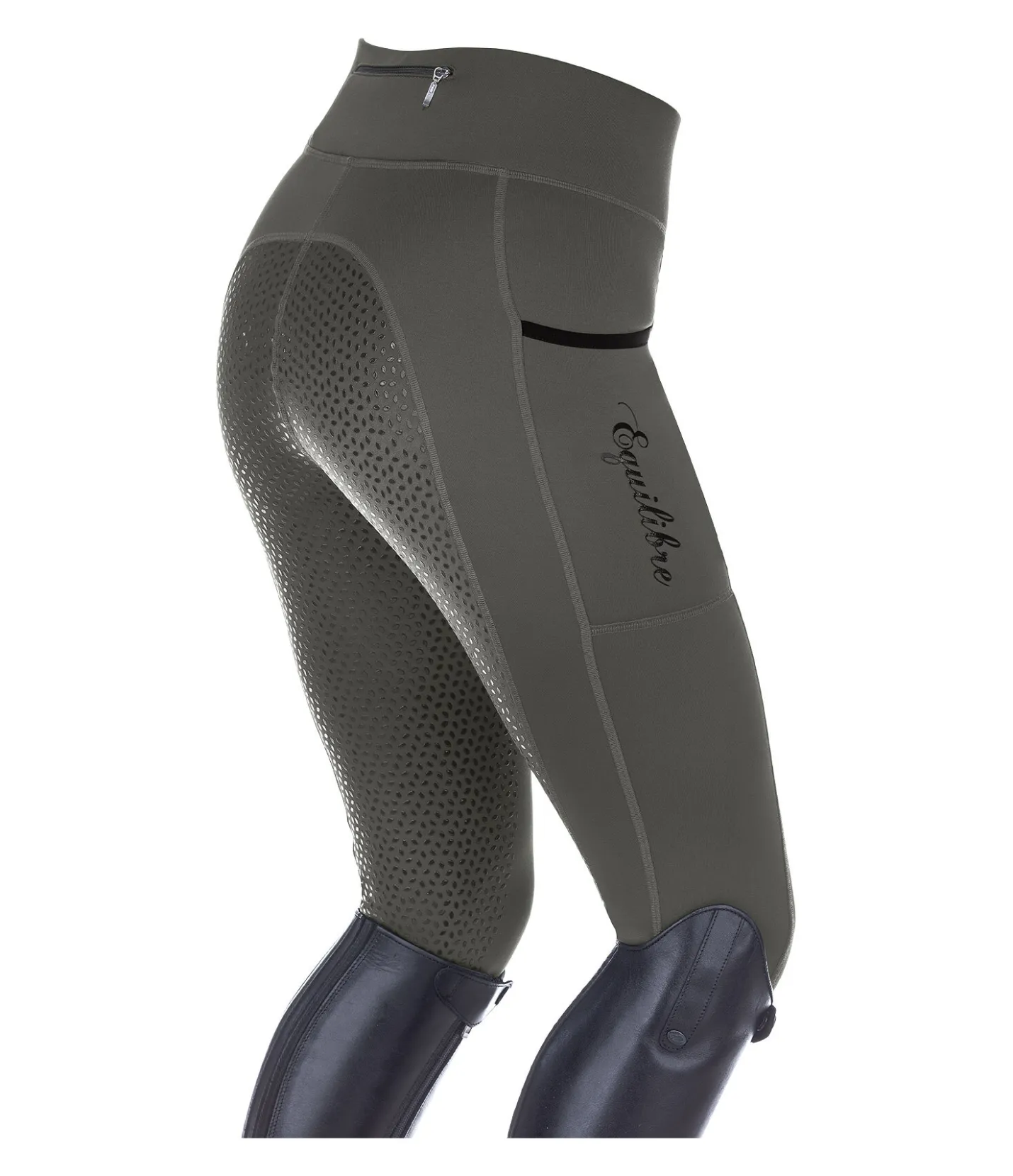 Equilibre Legging d'équitation thermique à fond intégral grip Kristen forêt Online