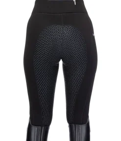 Equilibre Legging d'équitation thermique à fond intégral grip Kristen noir Hot