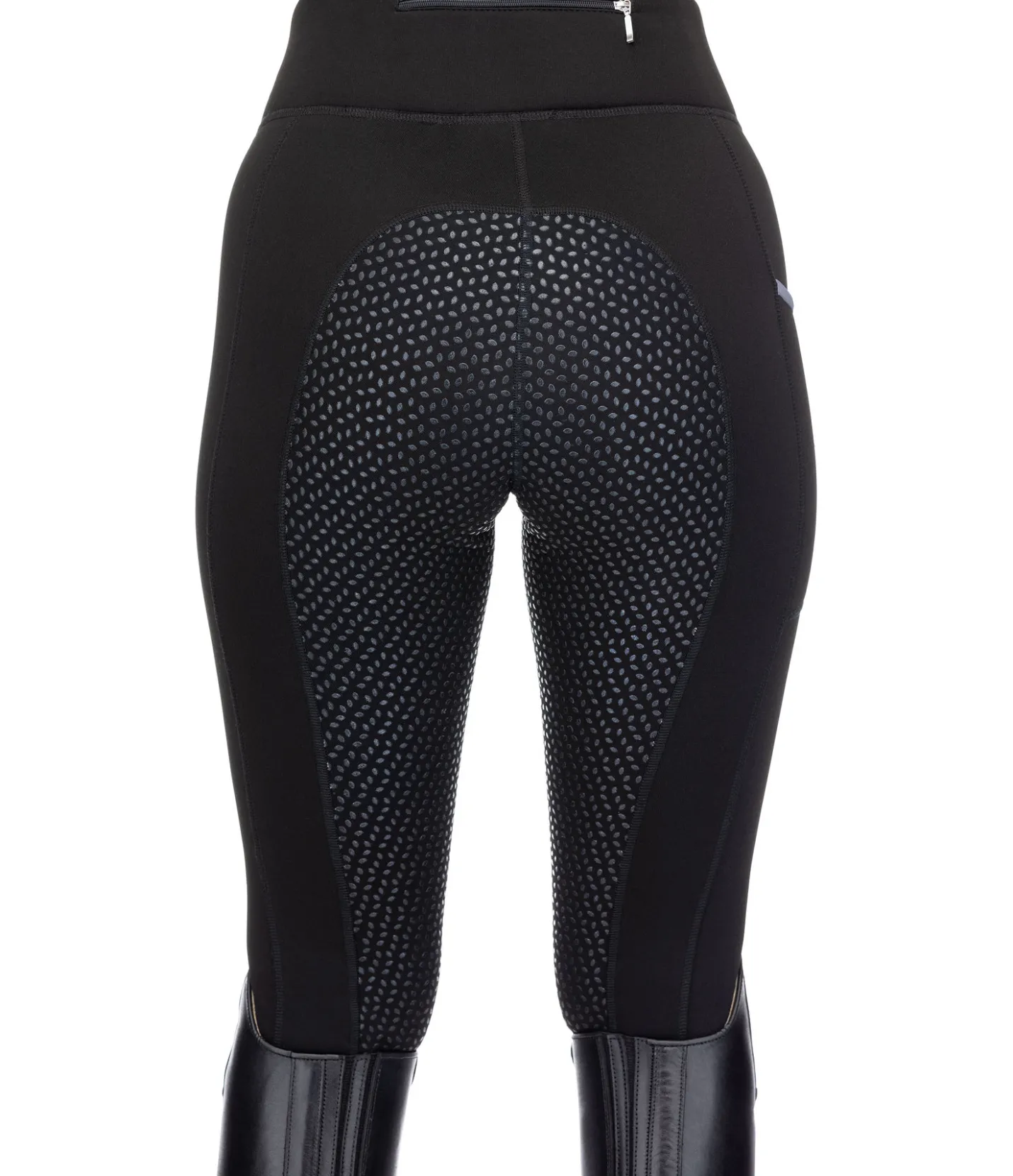 Equilibre Legging d'équitation thermique à fond intégral grip Kristen noir Hot