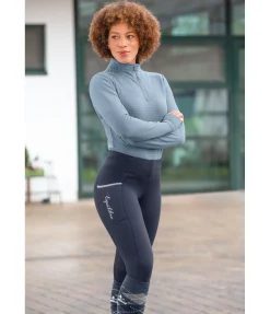 Equilibre Legging d'équitation thermique à fond intégral grip Kristen navy Online