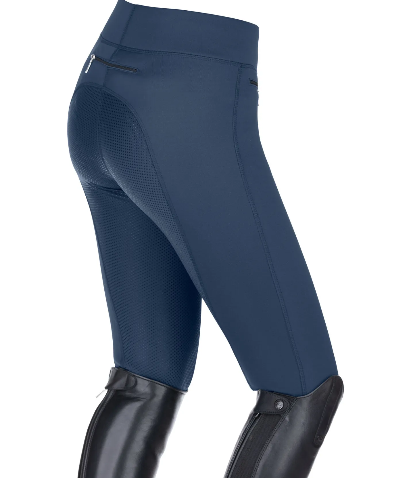 Equilibre Legging d'équitation thermique à fond intégral grip enfant Elina denim foncé Sale