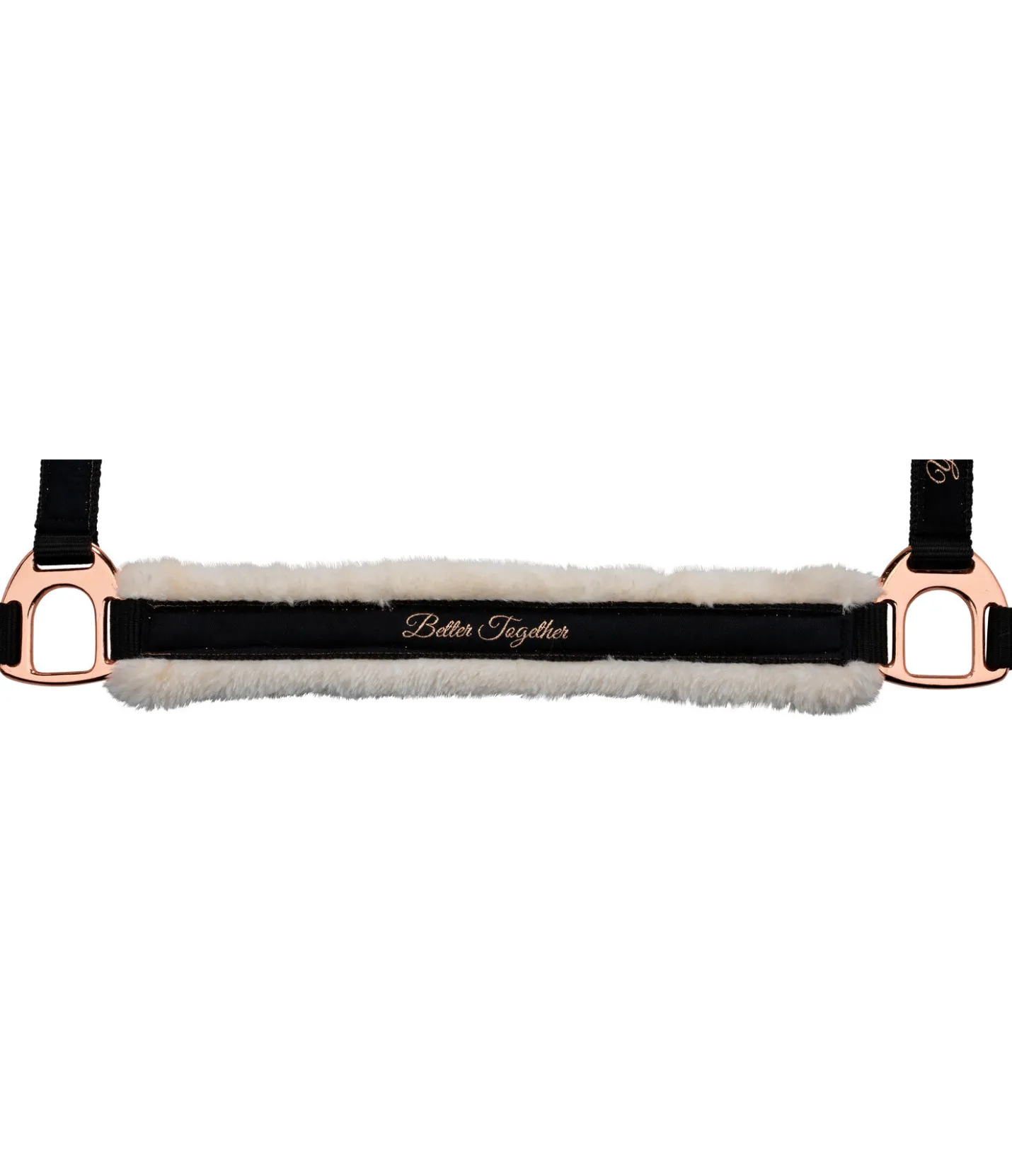 SHOWMASTER Licol avec polaire Teddy Better Together noir/rose-doré Best
