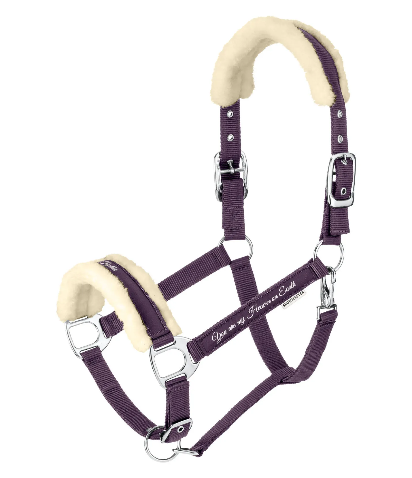 SHOWMASTER Licol avec polaire Teddy Better Together violet foncé Clearance