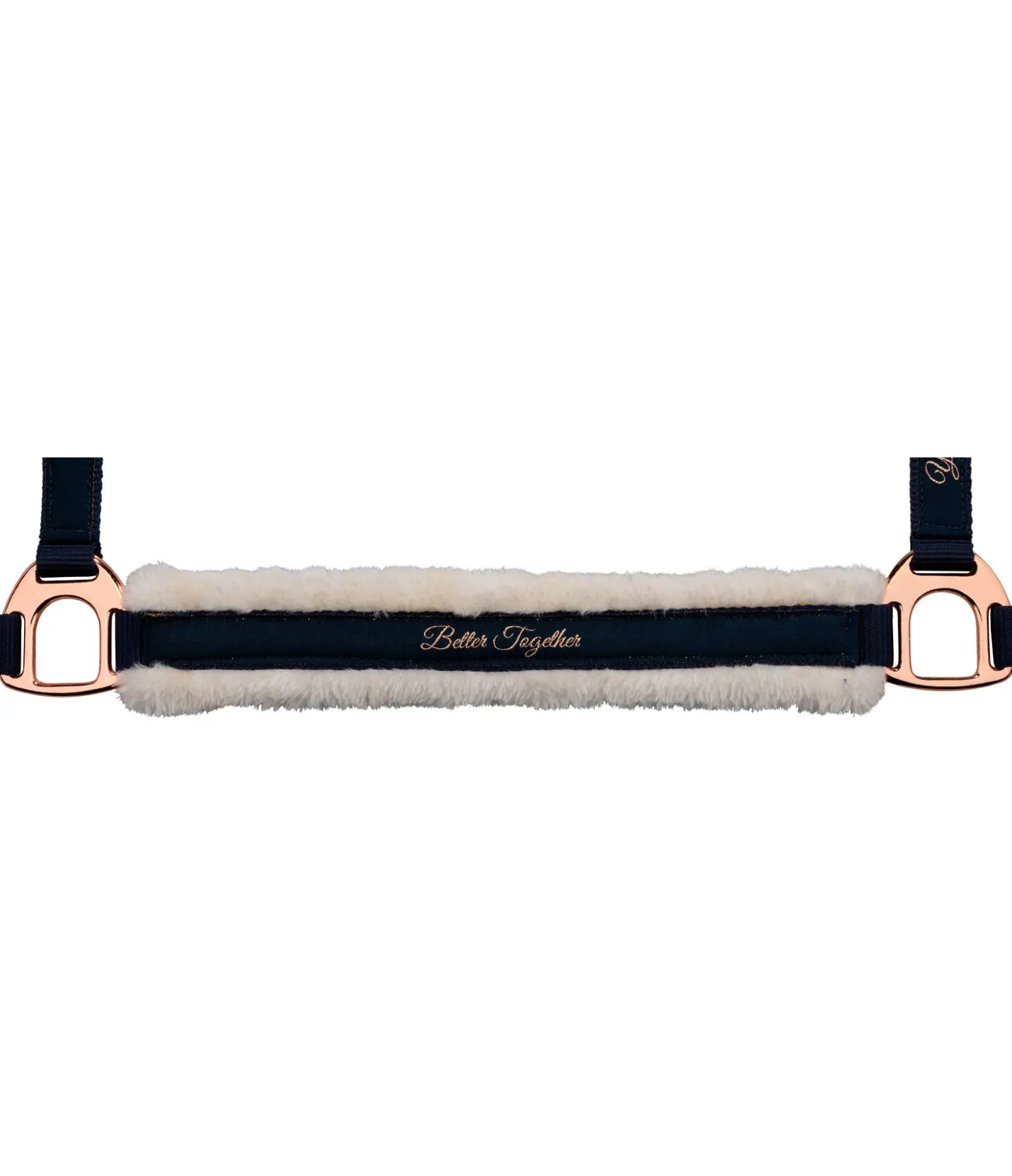 SHOWMASTER Licol avec polaire Teddy Better Together marine /rose doré Hot