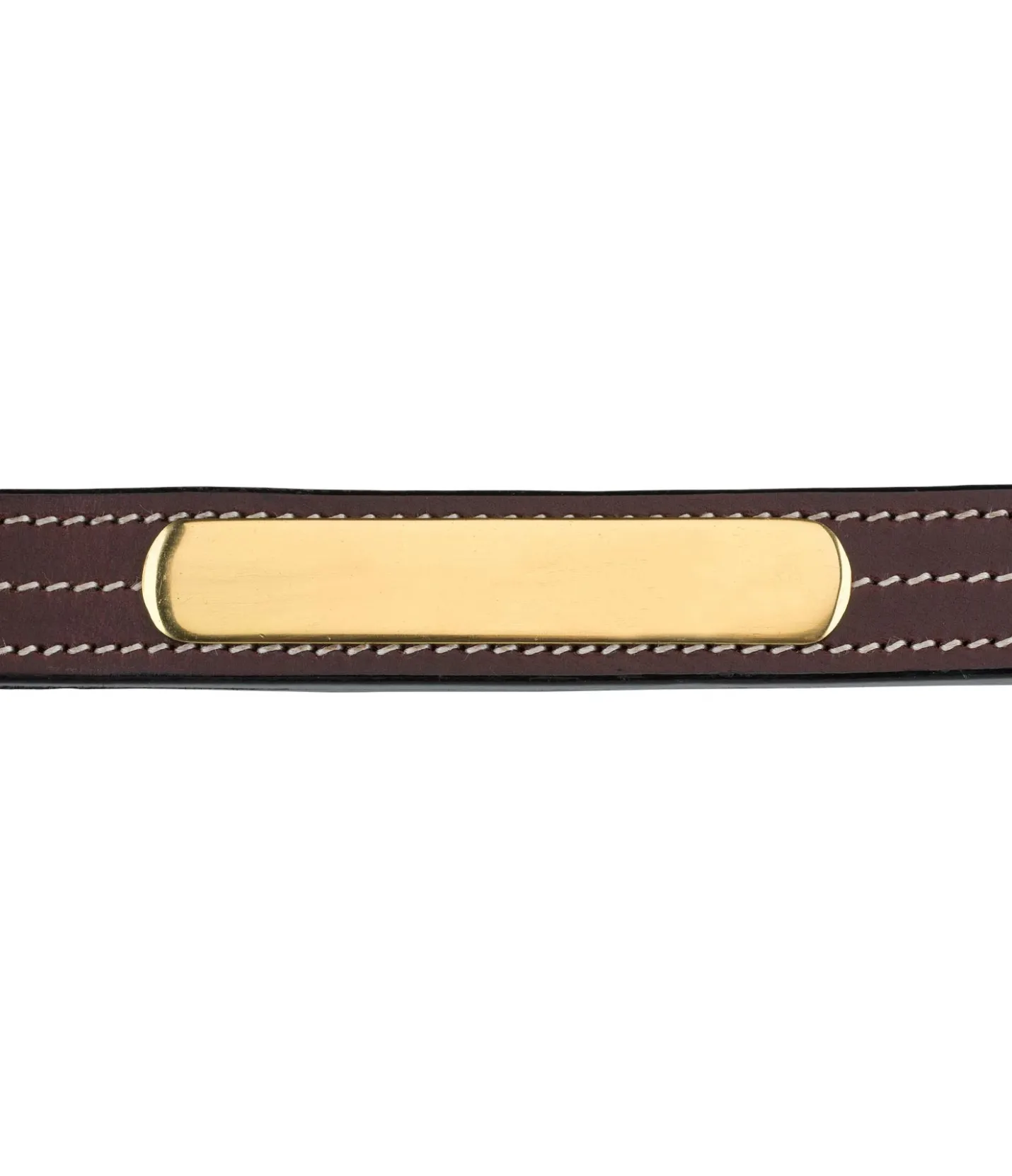 CLARIDGE HOUSE Licol en cuir Graveur brun Discount