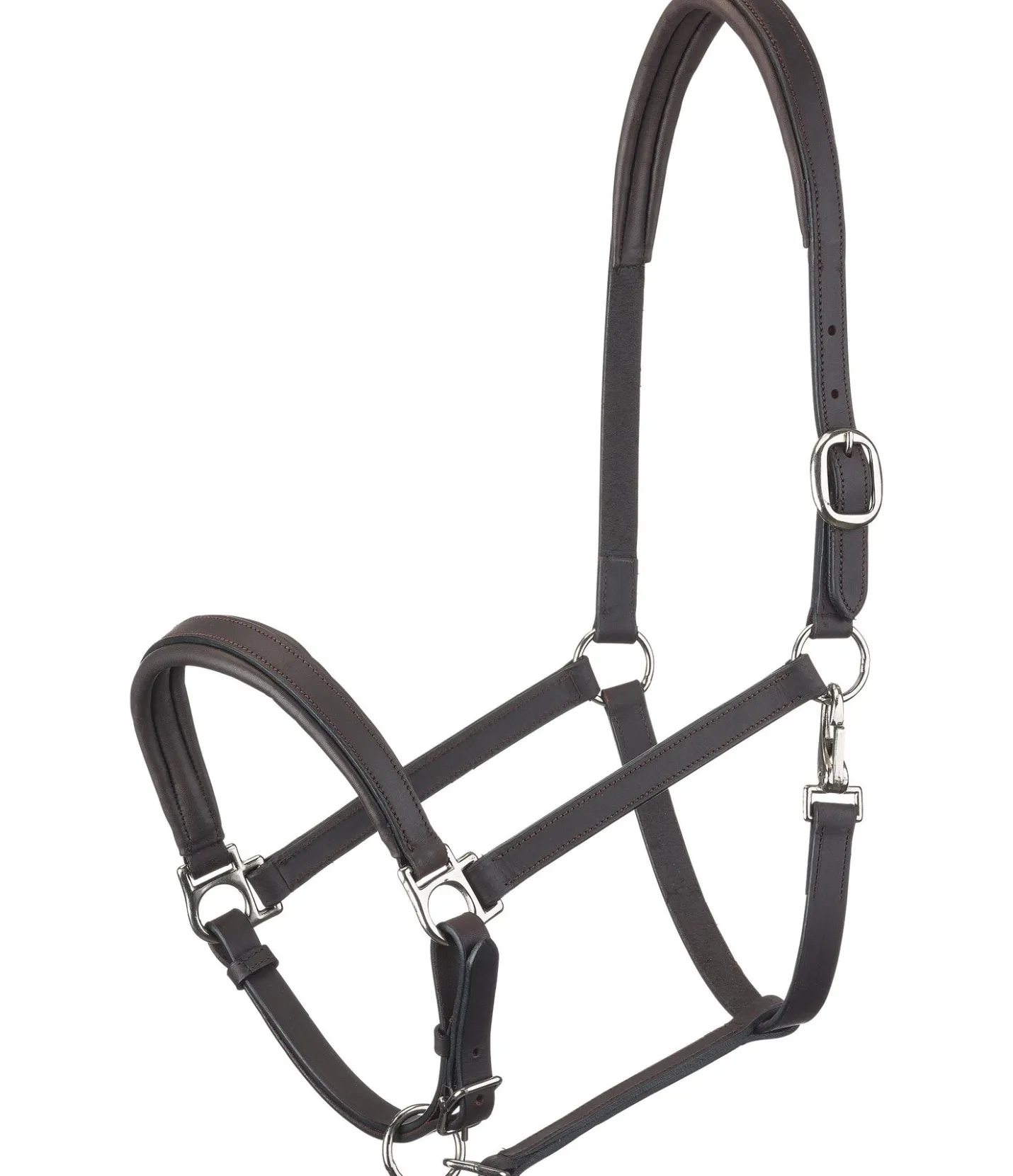 SHOWMASTER Licol en cuir Siri marron foncé Sale