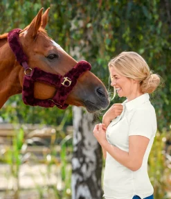 SHOWMASTER Licol en polaire Teddy Protection acajou Hot