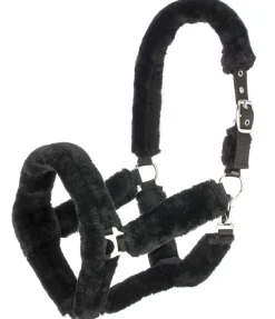 SHOWMASTER Licol en polaire Teddy Protection noir Discount