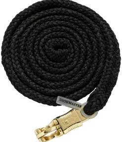 SHOWMASTER Longe avec mousqueton anti-panique Durable noir/doré Discount
