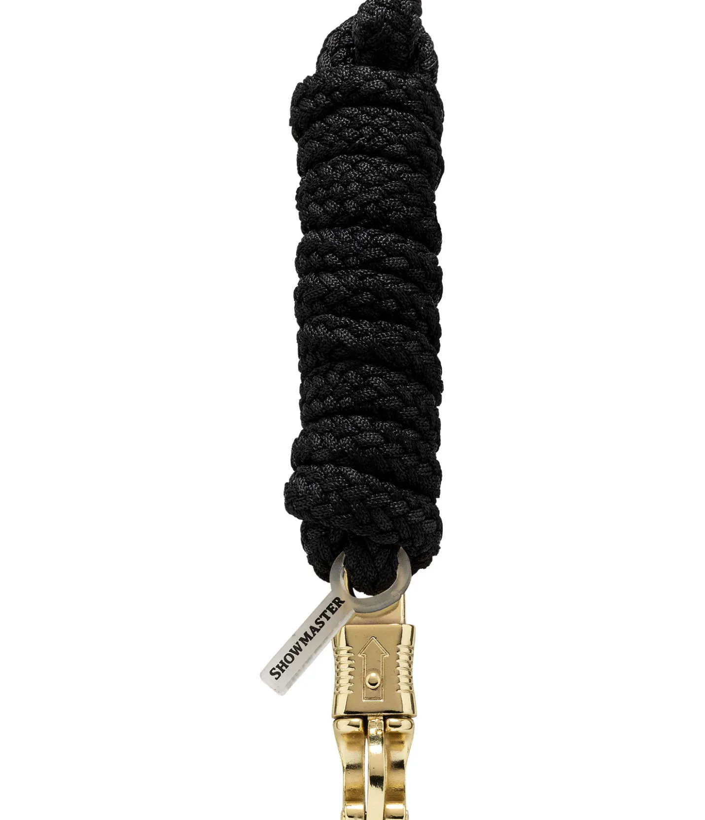 SHOWMASTER Longe avec mousqueton anti-panique Durable noir/doré Discount